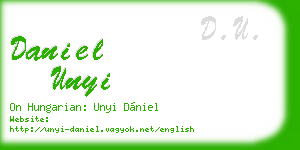 daniel unyi business card